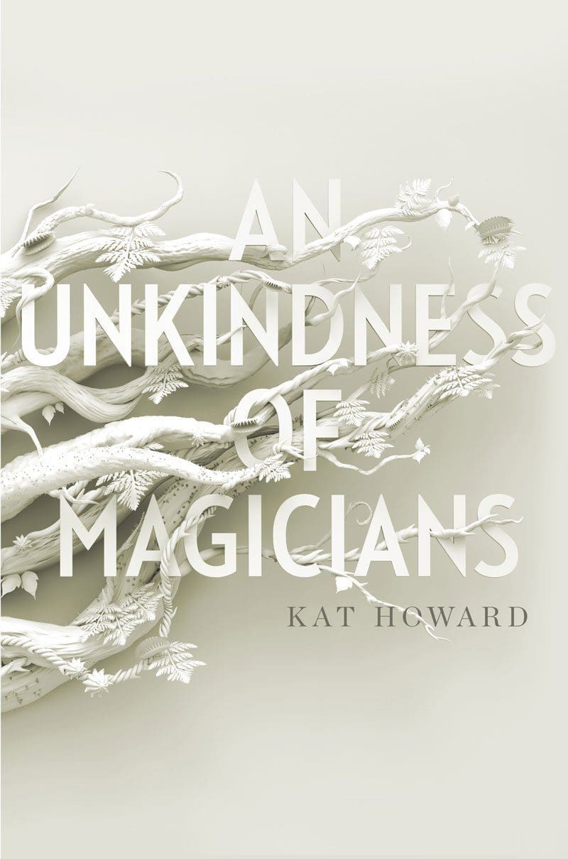 I'm crushing on this paper art cover for The Unkindness of Magicians.