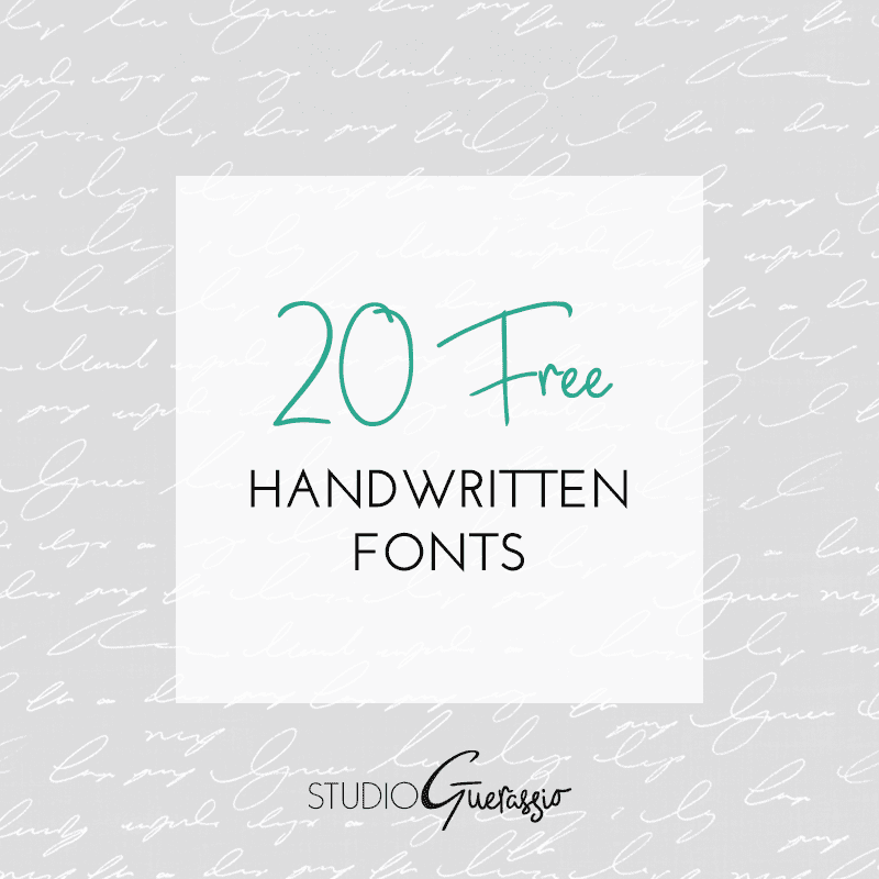 20 Free Handwritten Fonts