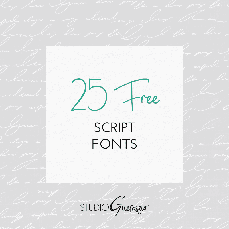 25 Free Script Fonts