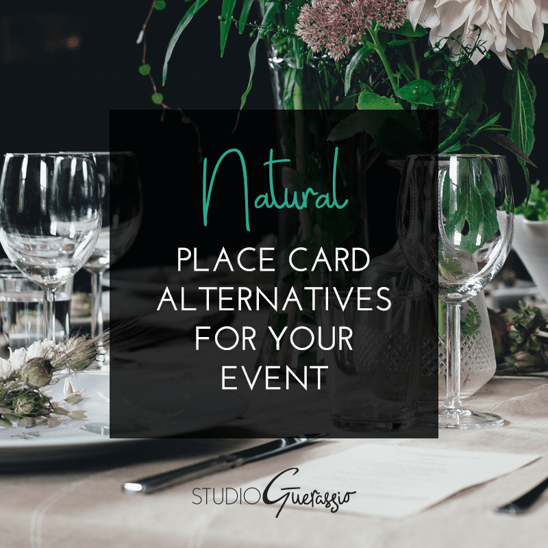 Natural Place Card Alternatives for Your Event